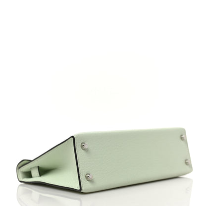 Hermes Chevre Mysore Mini Kelly Sellier 20 Vert Fizz 4 of 8
