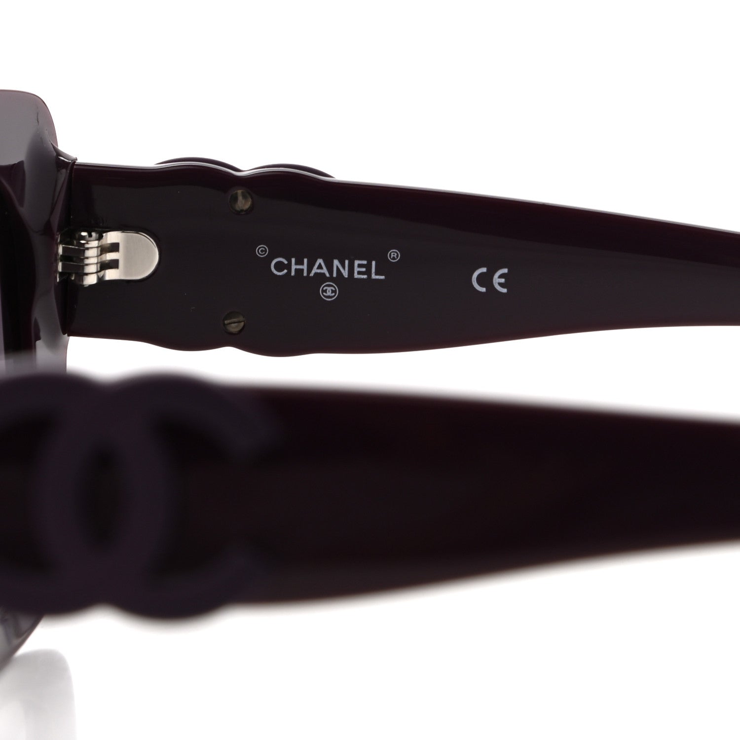 Chanel Acetate Square Sunglasses 71395 Purple 6 of 7