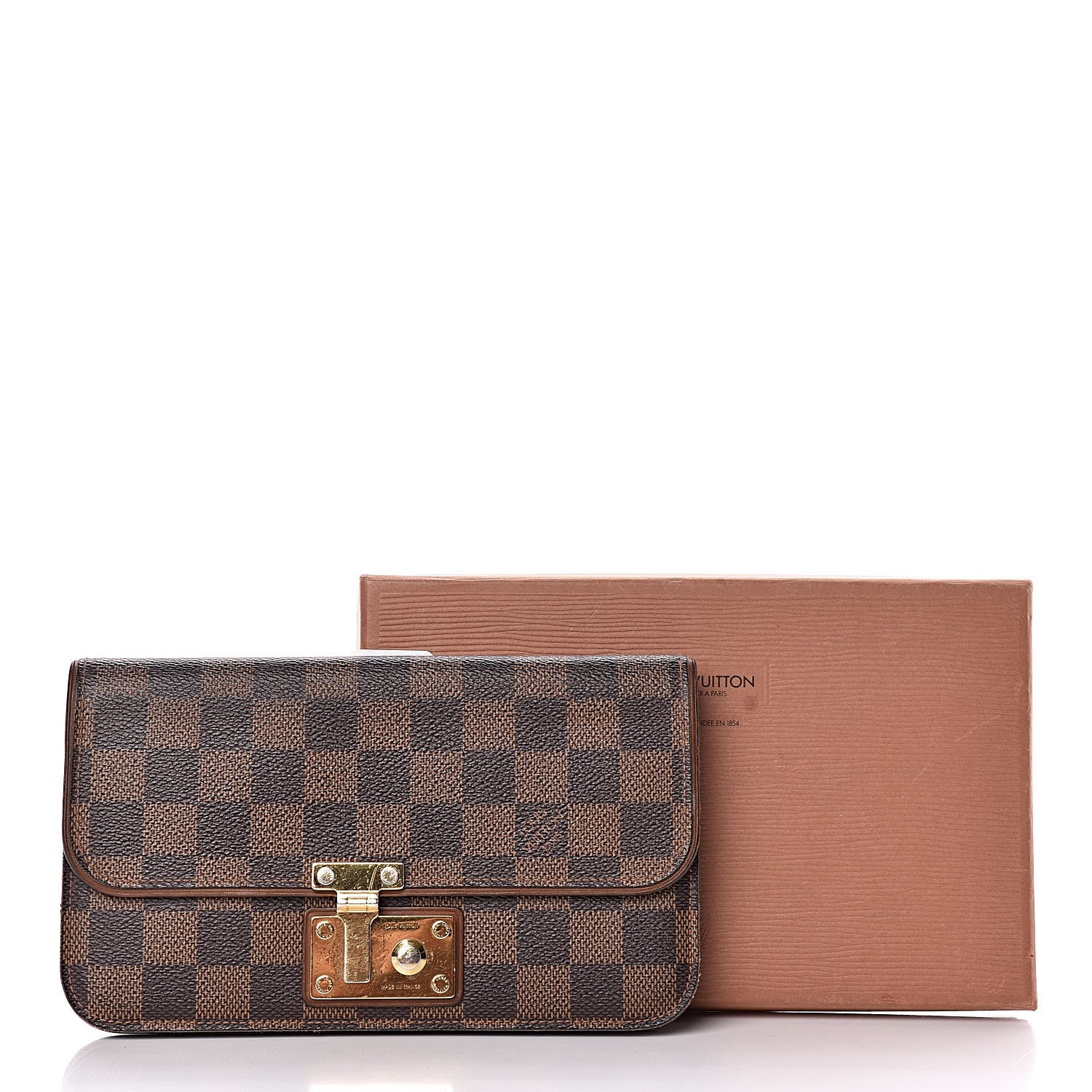 Louis Vuitton Damier Ebene Ascot Wallet 9 of 9