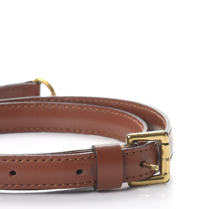 Louis Vuitton Calfskin 16mm Monceau Adjustable Shoulder Strap Brown 4 of 7