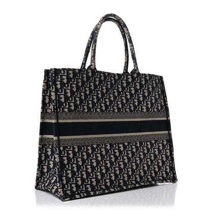 Christian Dior Oblique Book Tote Blue Multicolor 3 of 14