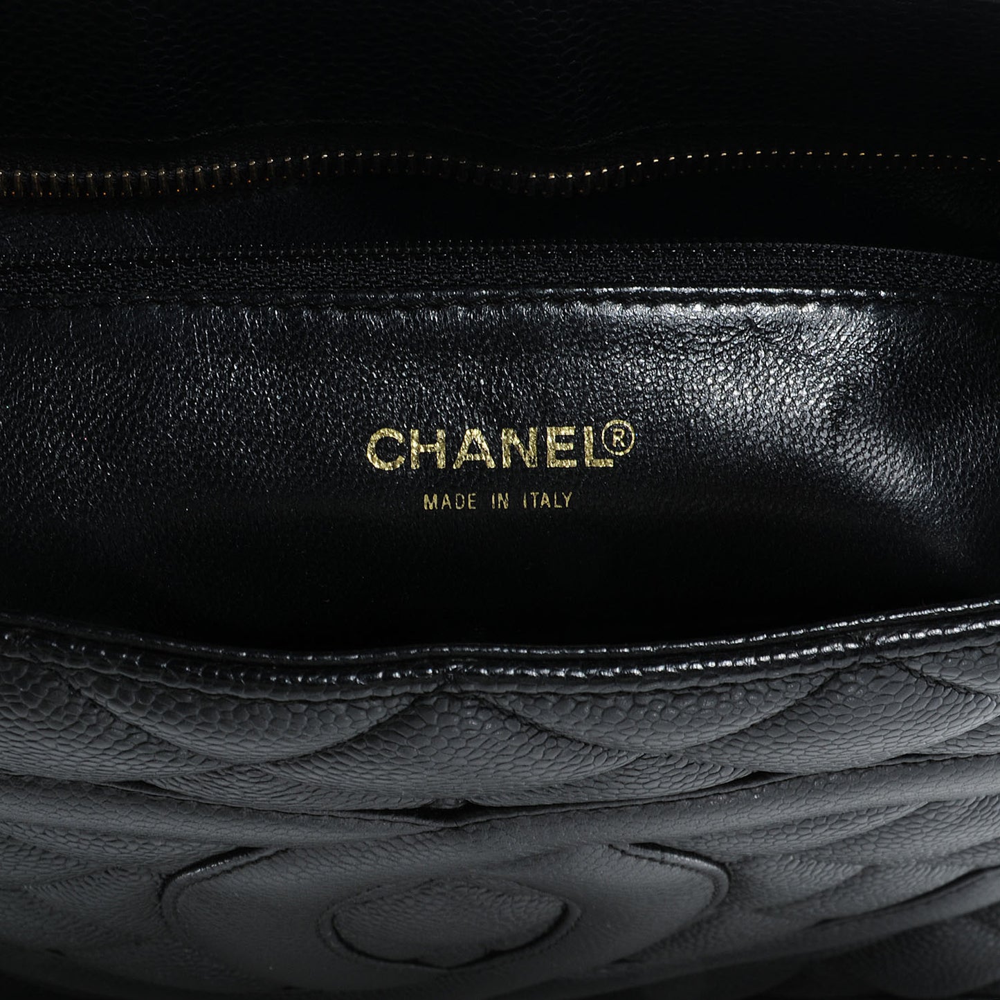 Caviar Medallion Tote Black
