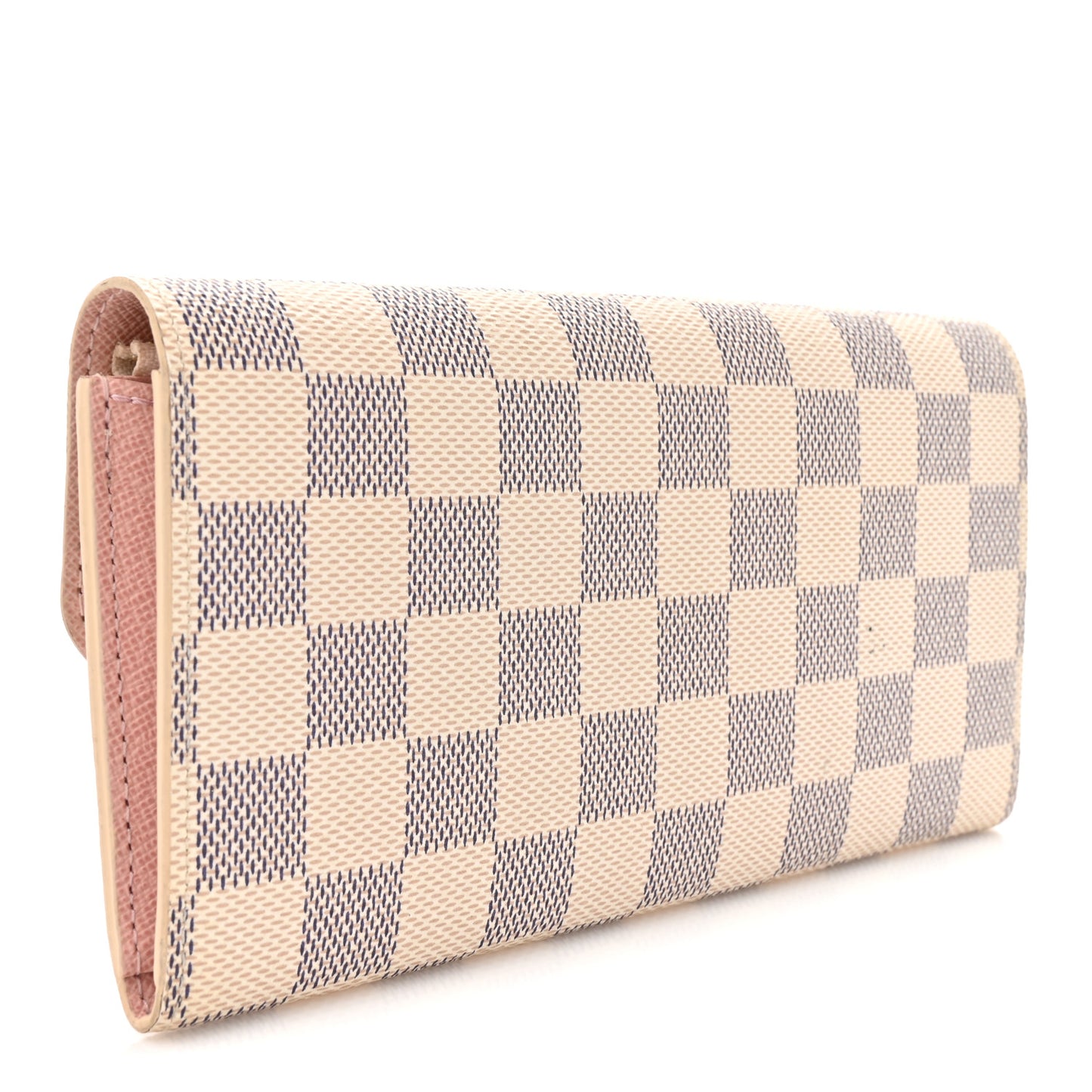 Damier Azur Emilie Wallet Rose Ballerine