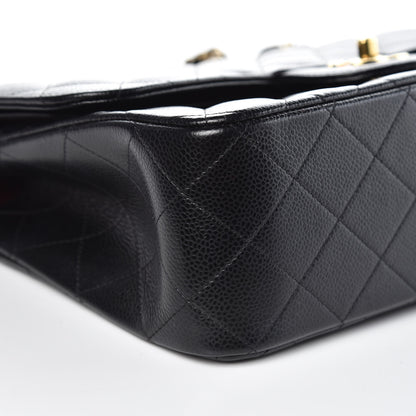Chanel Caviar Quilted Jumbo Double Flap Black 8 of 10