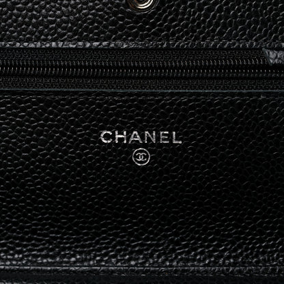 Chanel Caviar Quilted Wallet On Chain WOC Black 6 of 12