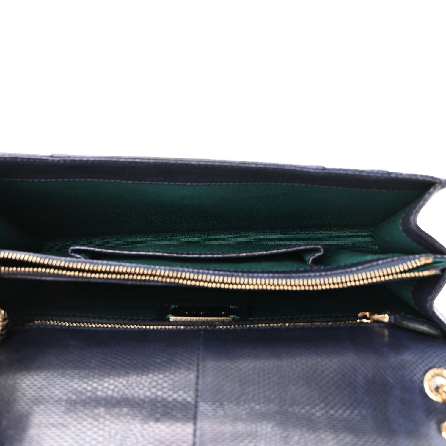 Bulgari Karung Serpenti Forever Crossbody Navy Blue 5 of 9