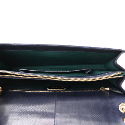 Bulgari Karung Serpenti Forever Crossbody Navy Blue 5 of 9