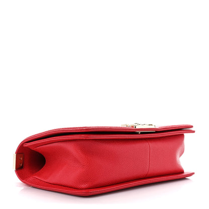 Chanel Caviar Quilted Medium Boy Flap Red 4 of 10