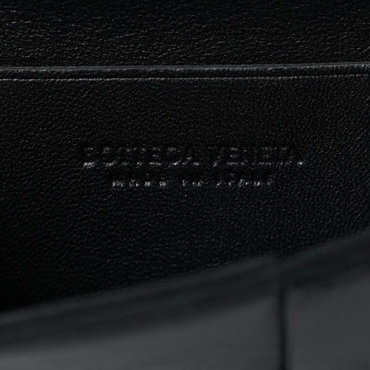 Bottega Veneta Lambskin Maxi Intrecciato Extra Mini Cassette Crossbody Bag Black 6 of 9
