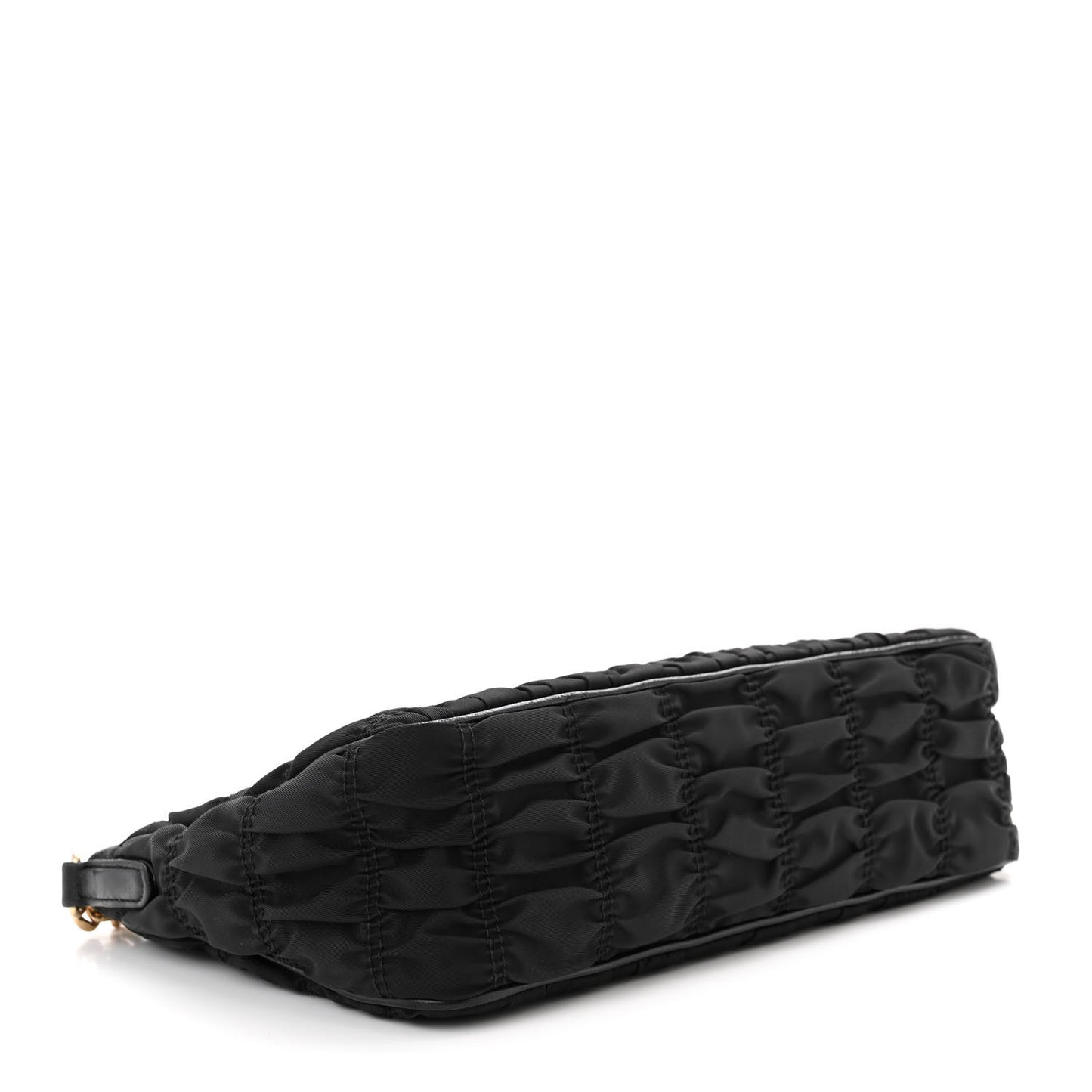 Tessuto Nylon Gaufre Shoulder Bag Black