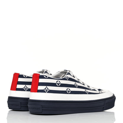 Louis Vuitton Canvas Escale Stellar Sneakers 37 Blue 4 of 8