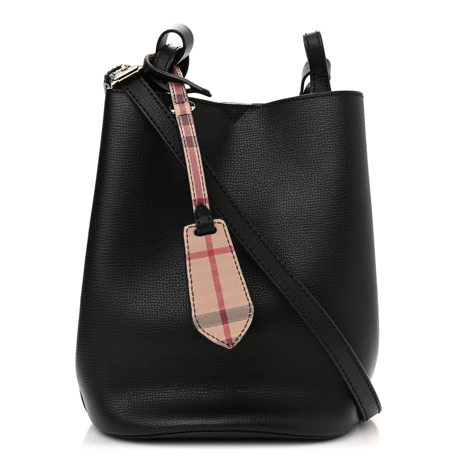 Burberry London Grainy Calfskin Small Lorne Bucket Crossbody Black 1 of 10