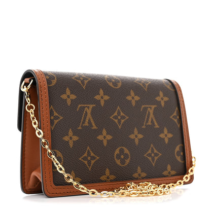 Louis Vuitton Reverse Monogram Dauphine Chain Wallet 3 of 9