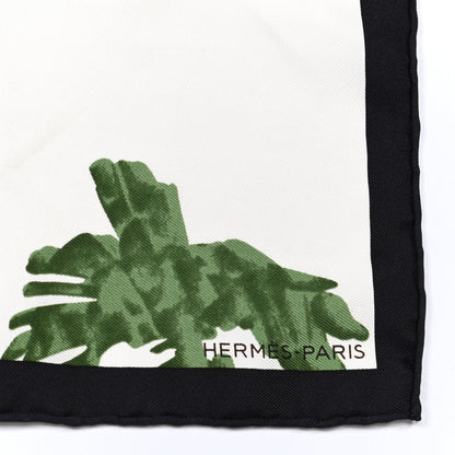 Hermes Silk Les Tigreaux Pocket Square 2 of 5