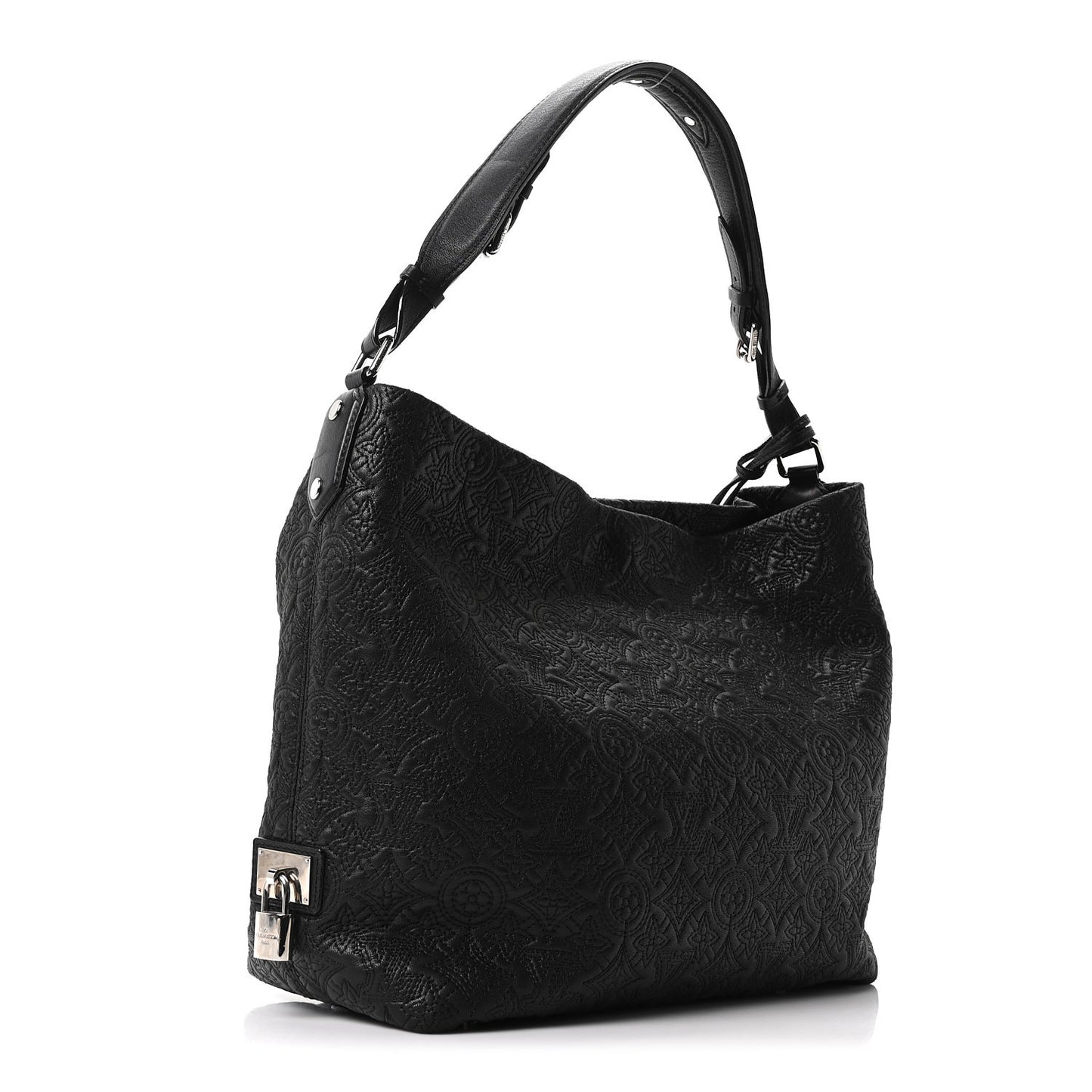 Monogram Lambskin Antheia Hobo PM Black