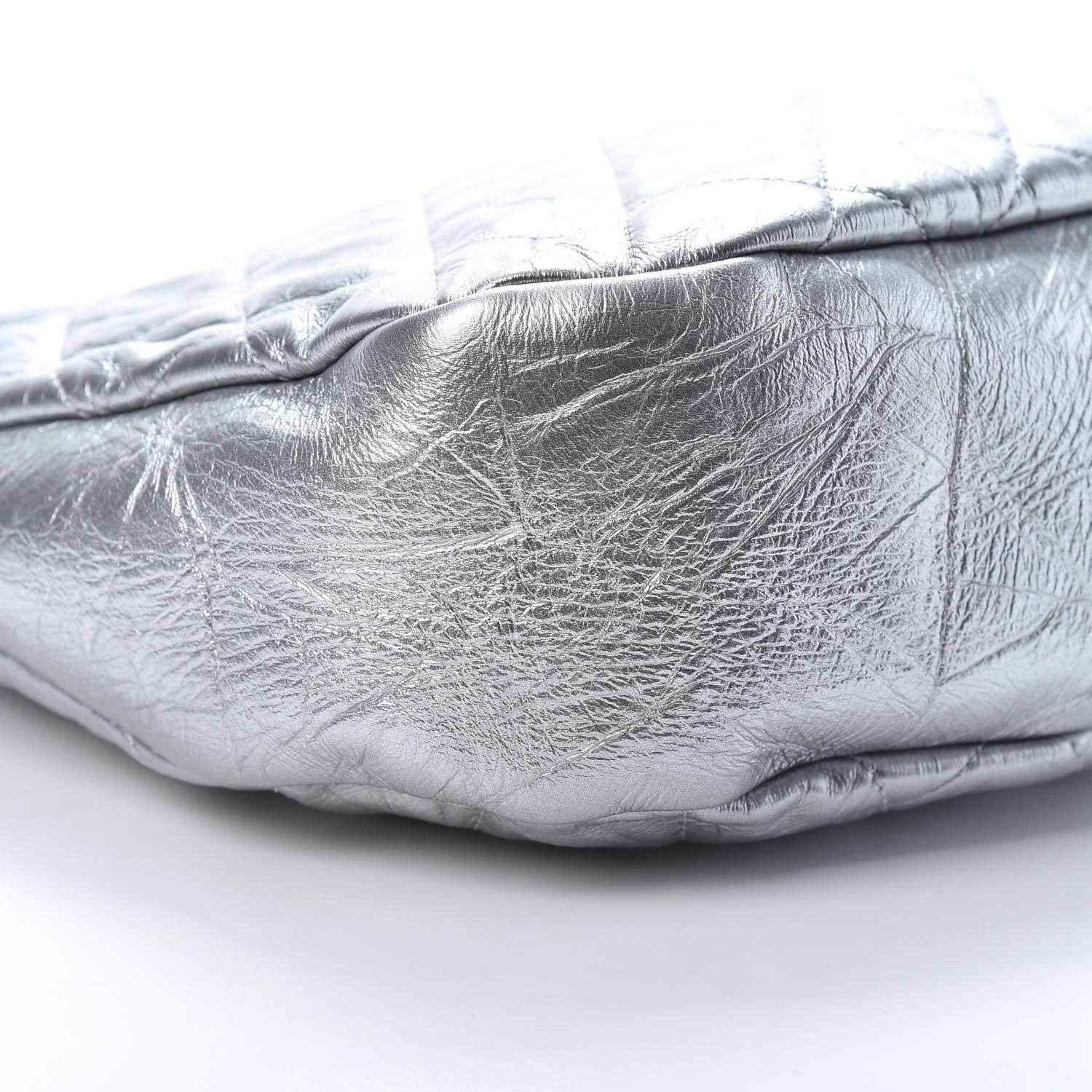 Chanel Metallic Crumpled Calfskin Small 31 Shopping Bag Silver 9 of 10