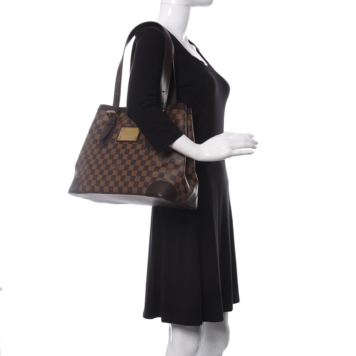 Louis Vuitton Damier Ebene Hampstead MM 2 of 8