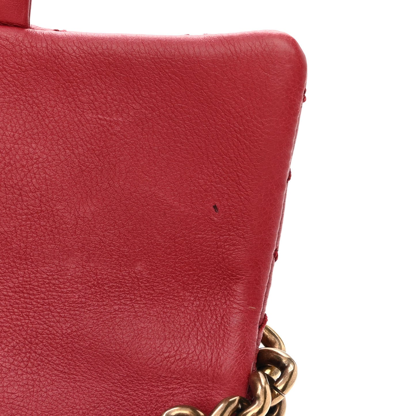 Calfskin Quilted Mini Urban Day Flap Red
