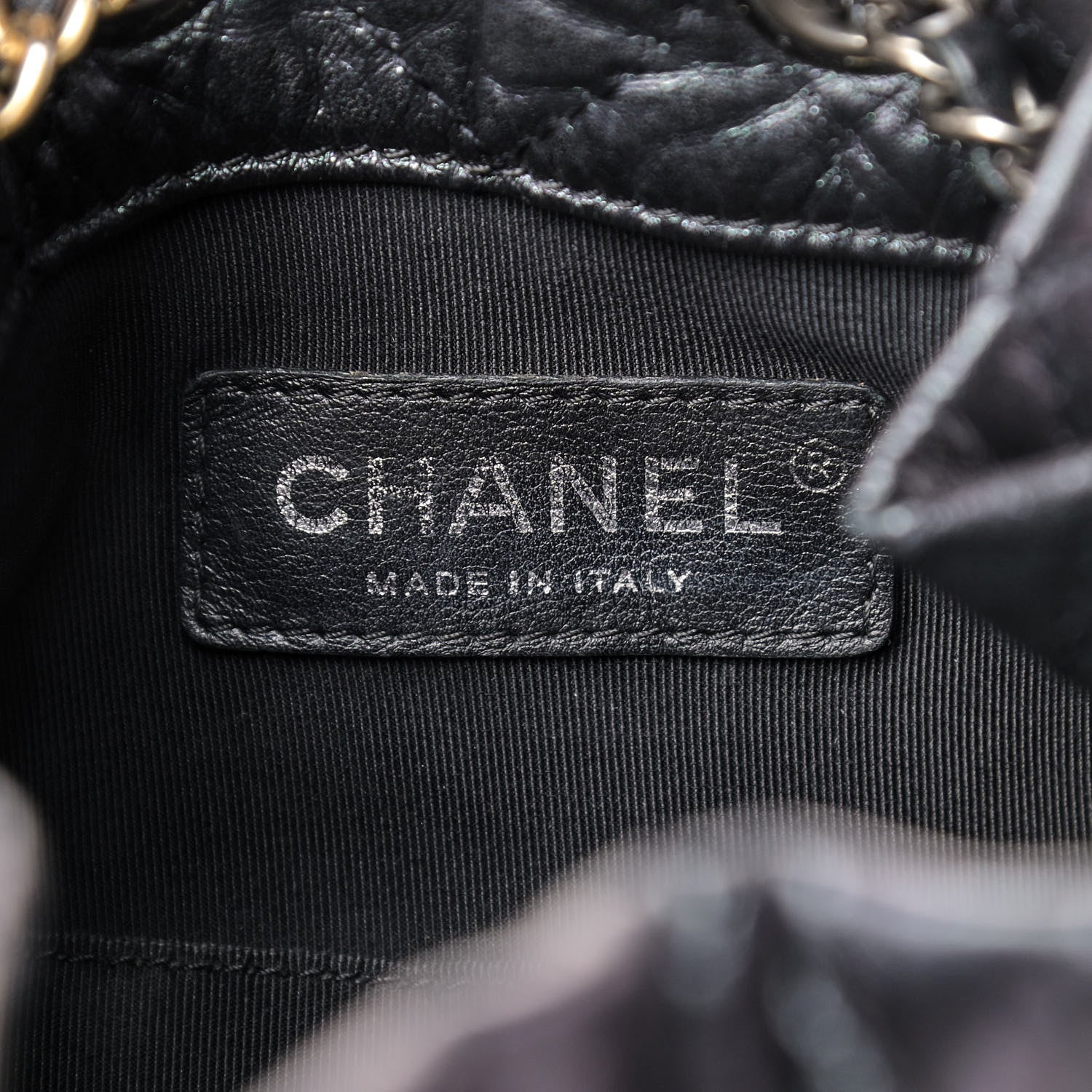 Chanel Aged Calfskin Quilted Small Gabrielle Backpack Black 7 of 8