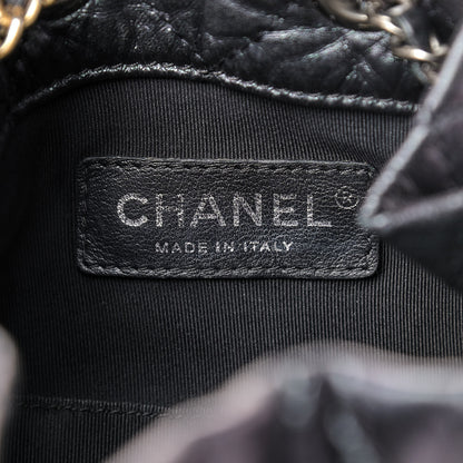 Chanel Aged Calfskin Quilted Small Gabrielle Backpack Black 7 of 8