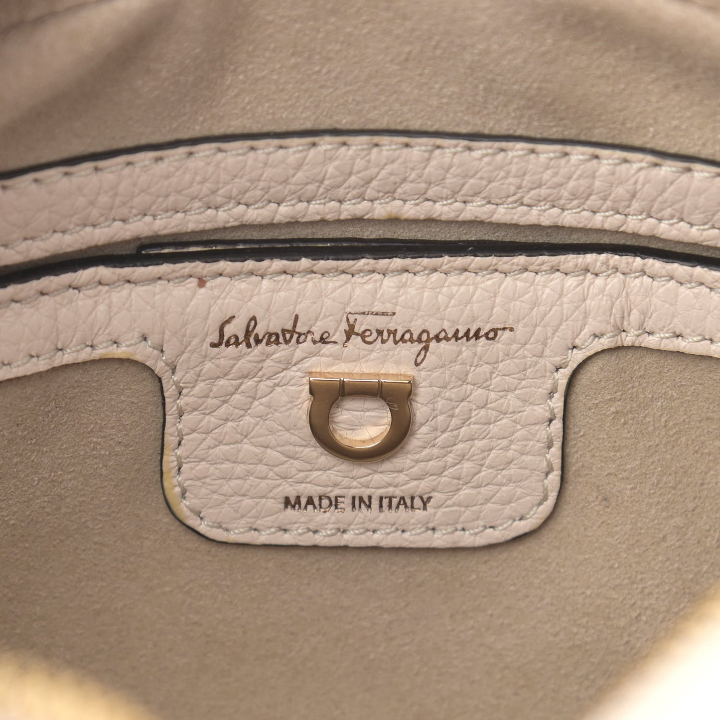 Calfskin City Goncho Crossbody Camera Bag Ivory