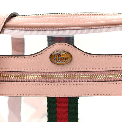 Gucci Vinyl Web Mini Ophidia Transparent Shoulder Bag Perfect Pink 6 of 8