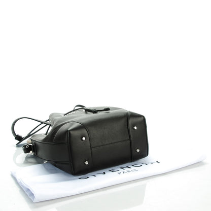 Givenchy Calfskin Small Lucrezia Drawstring Bucket Bag Black 5 of 8