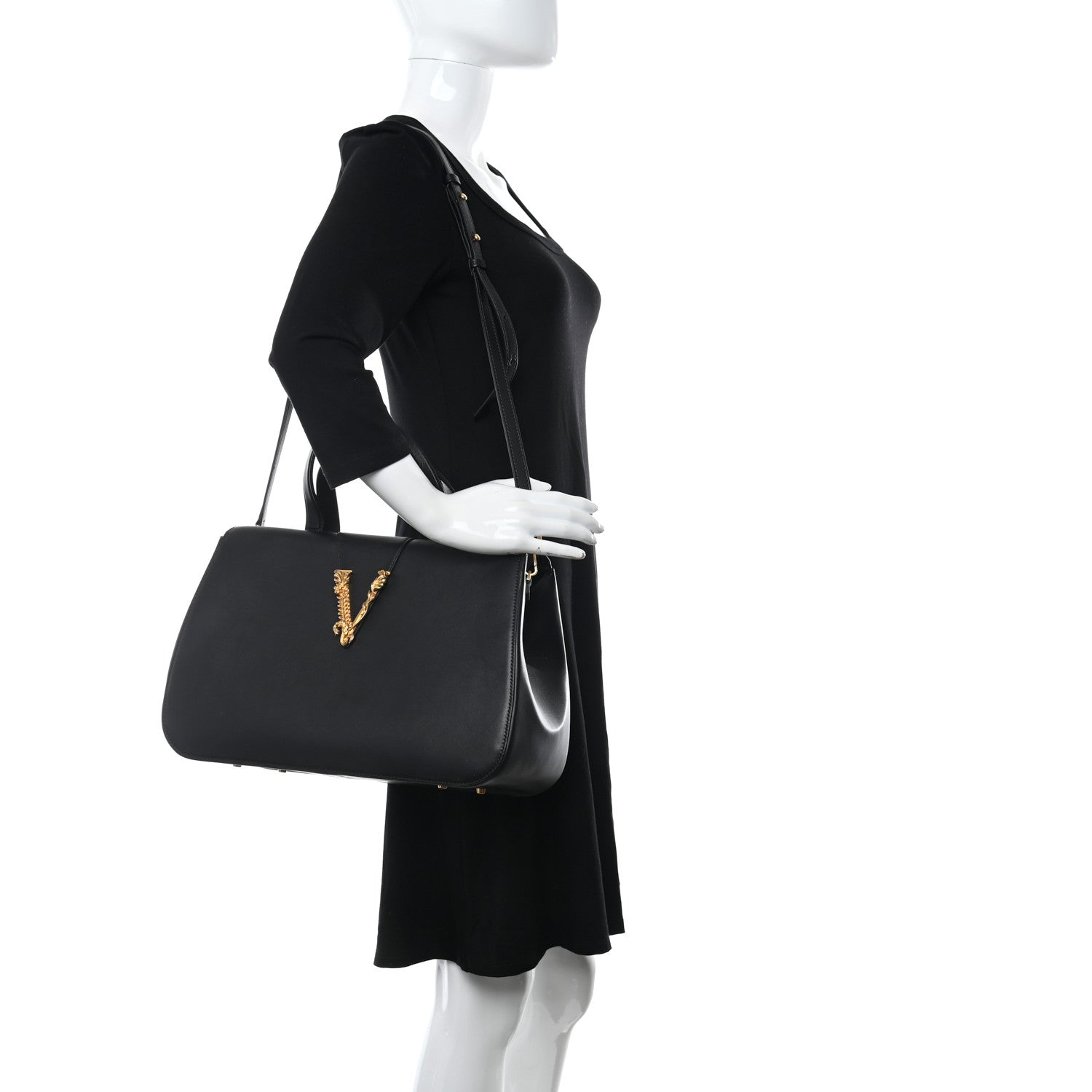 Versace Nappa Barocco Virtus Top Handle Bag 2 of 9
