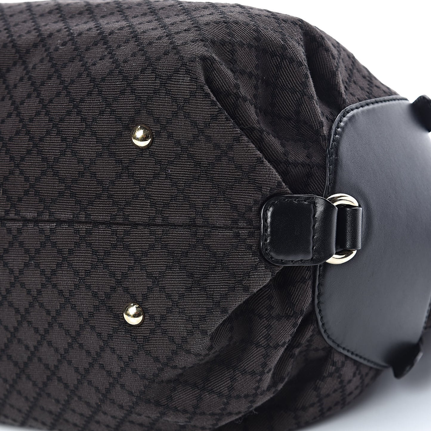 Diamante Bridle Tote Dark Brown