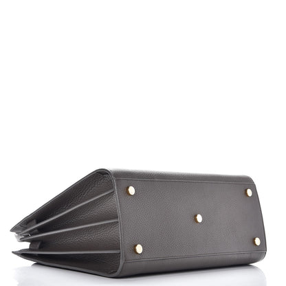 Saint Laurent Grained Calfskin Small Sac De Jour Dark Anthracite 5 of 8