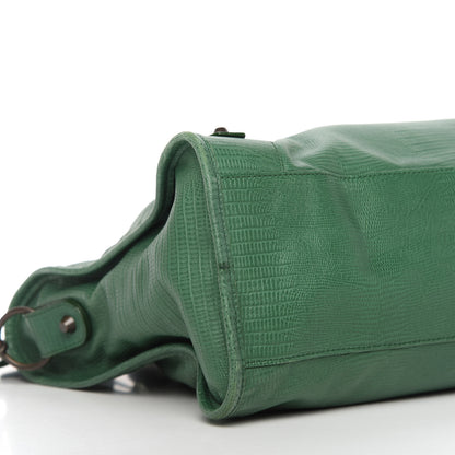 Balenciaga Agneau Lizard Embossed City Cypress 6 of 11
