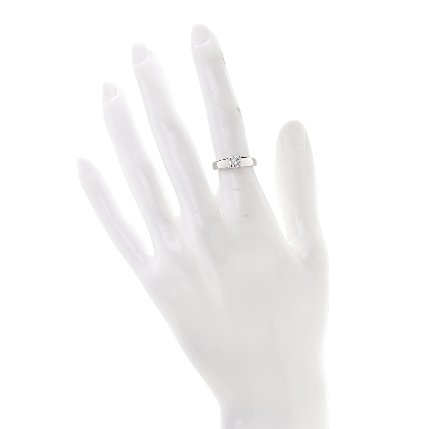 Platinum Diamond .42ct Griffe Solitaire Engagement Ring 48 4.5