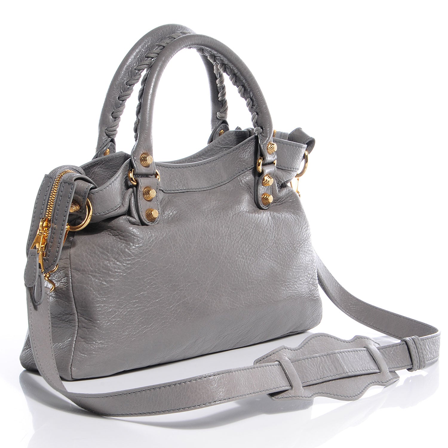 Balenciaga Agneau Giant 12 Gold Hardware Town Gris Pyrite 3 of 9