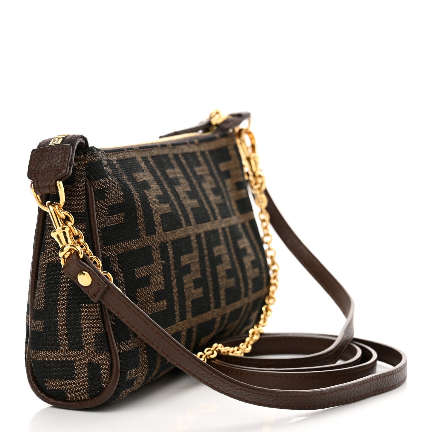 Zucca Vitello Elite Mini Pouch Crossbody Tobacco