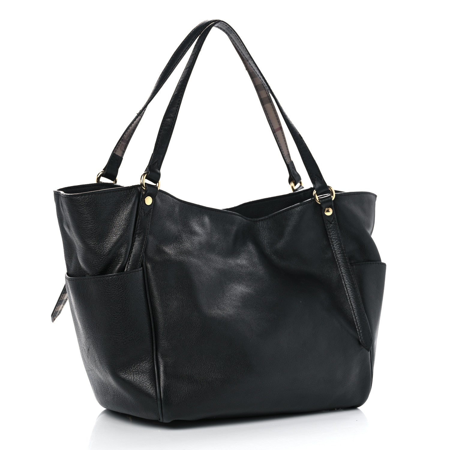 Burberry Lambskin Small Canterbury Tote Black 3 of 17