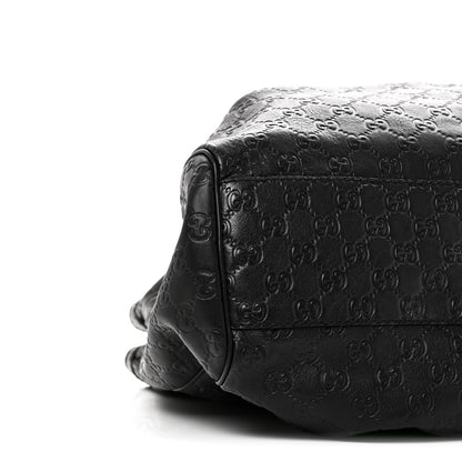 Gucci Guccissima Large Sukey Tote Black 9 of 10
