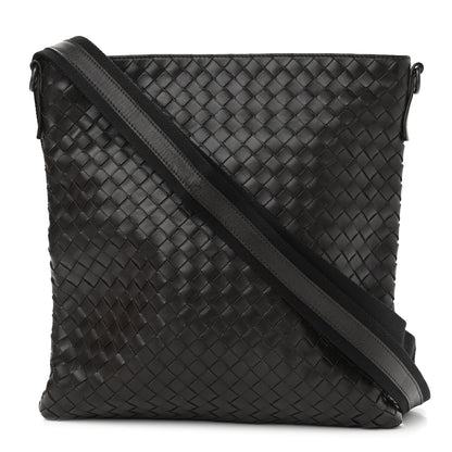Bottega Veneta Nappa Intrecciato VN Crossbody Messenger Bag Ebano 1 of 10