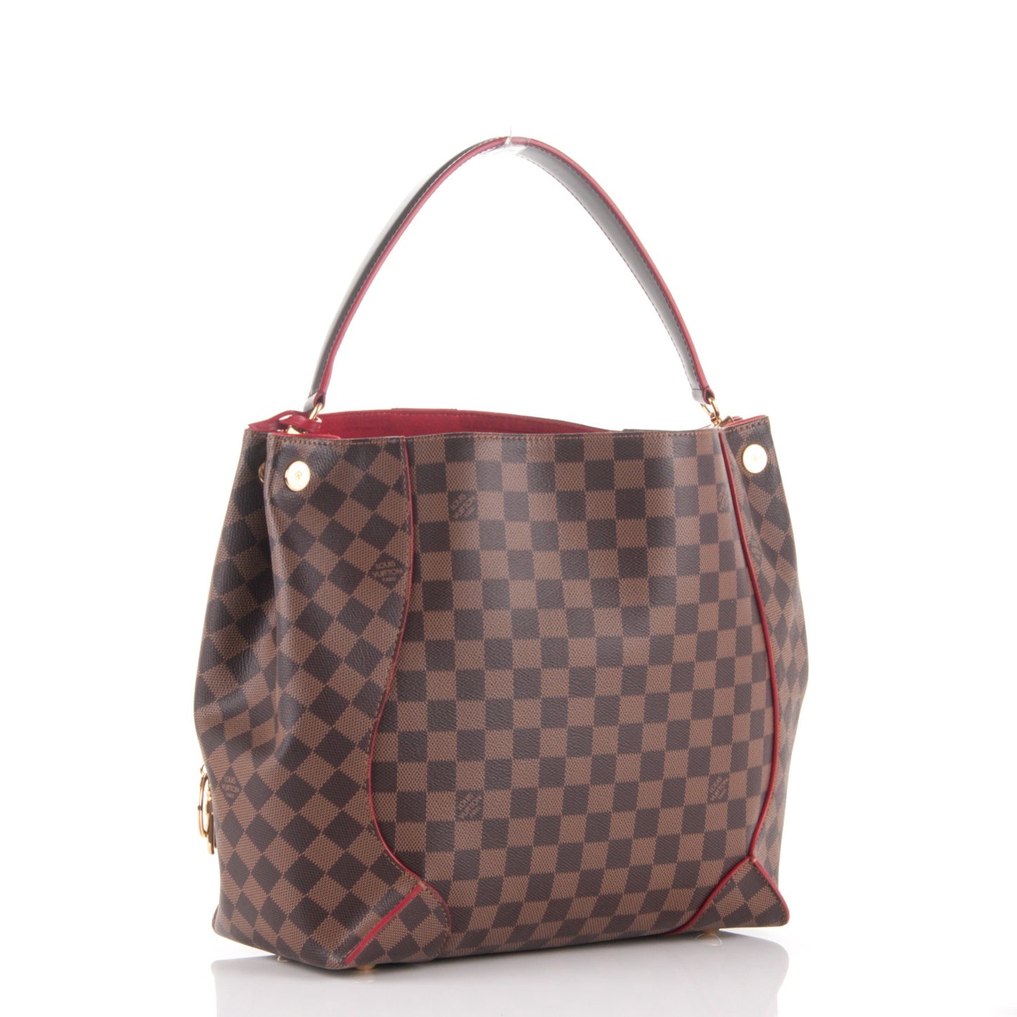 Damier Ebene Caissa Hobo Cherry