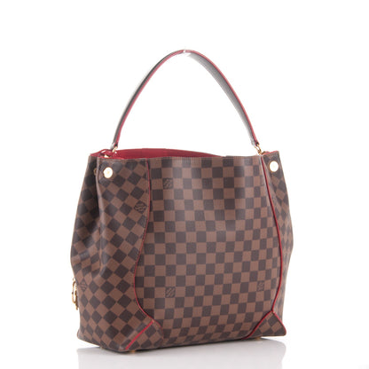 Louis Vuitton Damier Ebene Caissa Hobo Cherry 3 of 7
