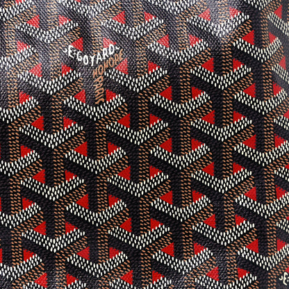 Goyard Goyardine Saint Louis Claire Voie GM Black Red 5 of 9