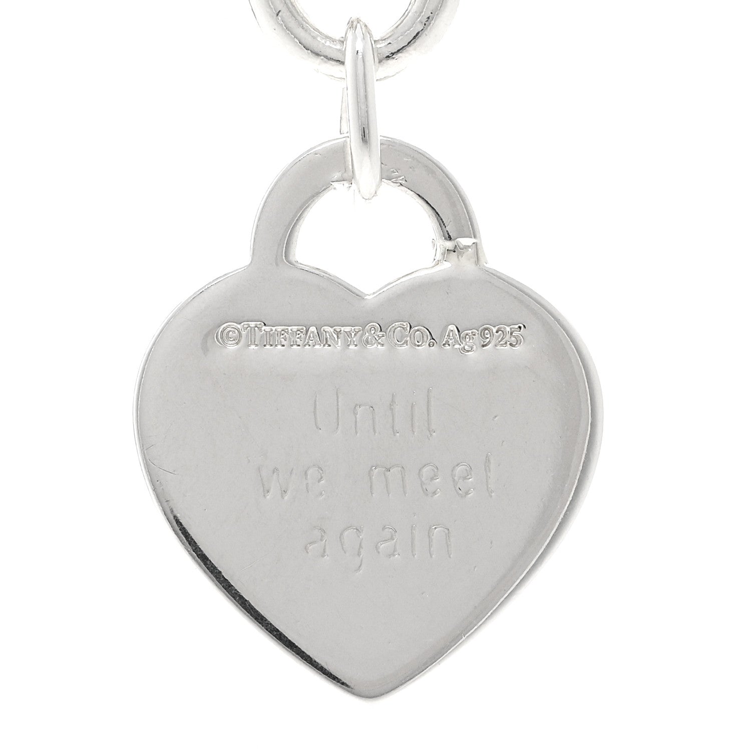 Tiffany Sterling Silver Return to Tiffany Heart Tag Pendant Necklace 5 of 5