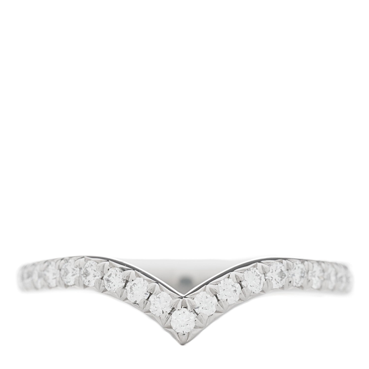 Tiffany Platinum Diamond Soleste V Band Ring 47 4 1 of 5