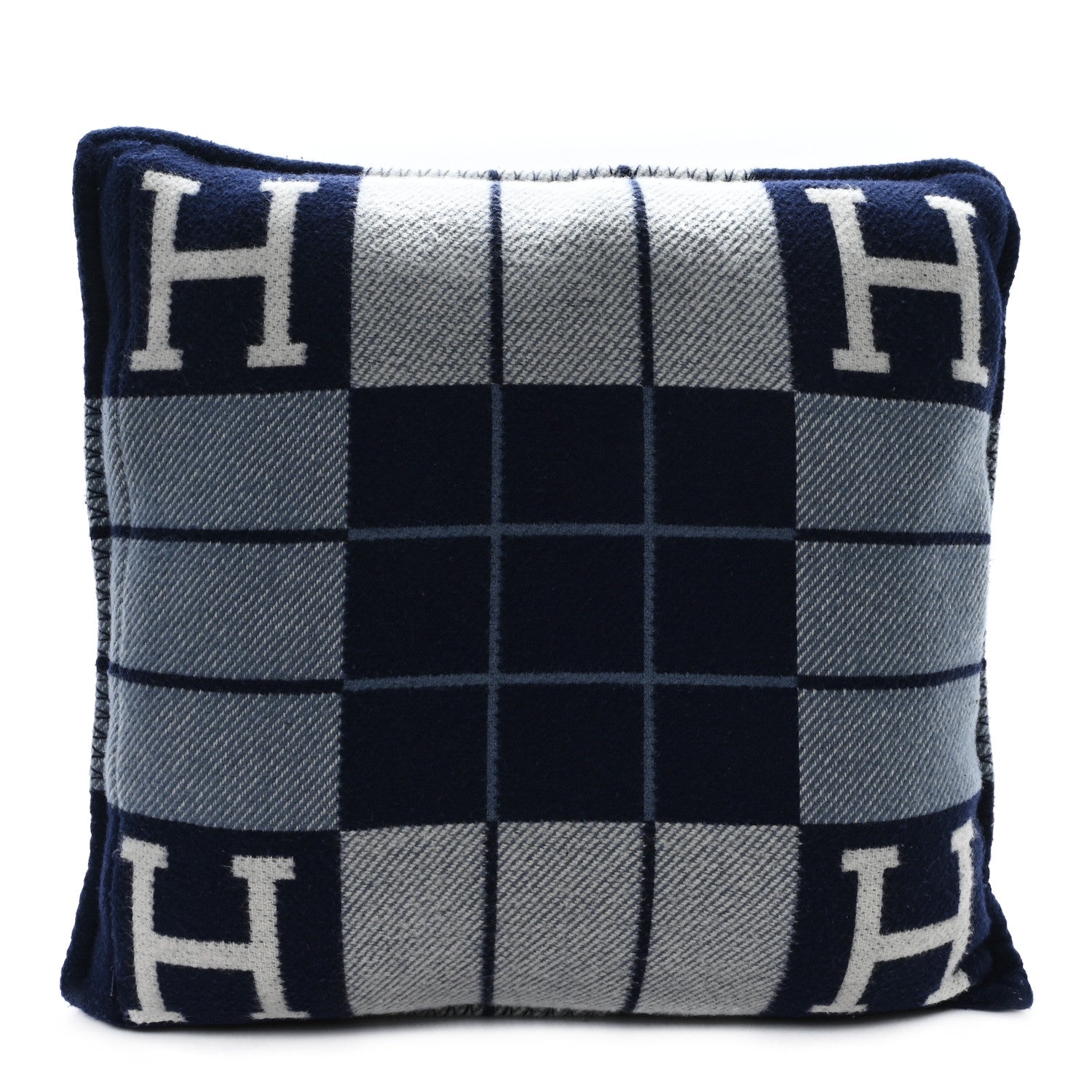 Hermes Wool Cashmere Avalon Pillow PM Ecru Caban 2 of 3