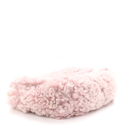 Chanel Shearling Sheepskin Medium Chanel 19 Flap Light Pink 4 of 11