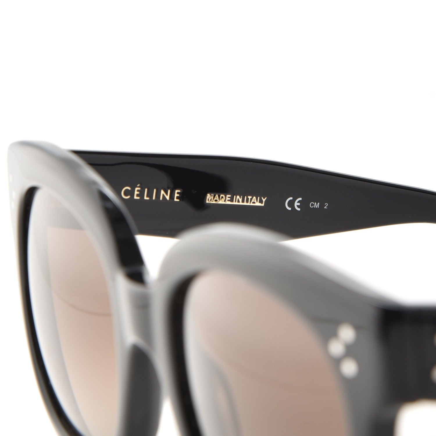 Celine New Audrey Sunglasses CL 41805/S Black 5 of 10
