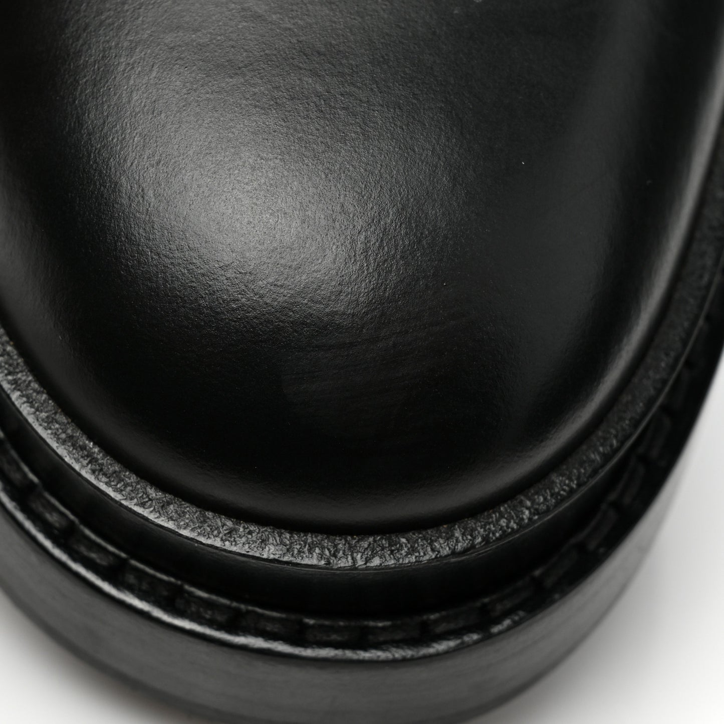 Glossed Calfskin Funk Ankle Boots 39.5 Black