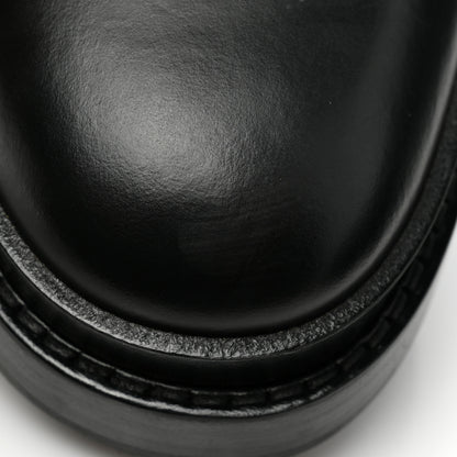 Hermes Glossed Calfskin Funk Ankle Boots 39.5 Black 9 of 10