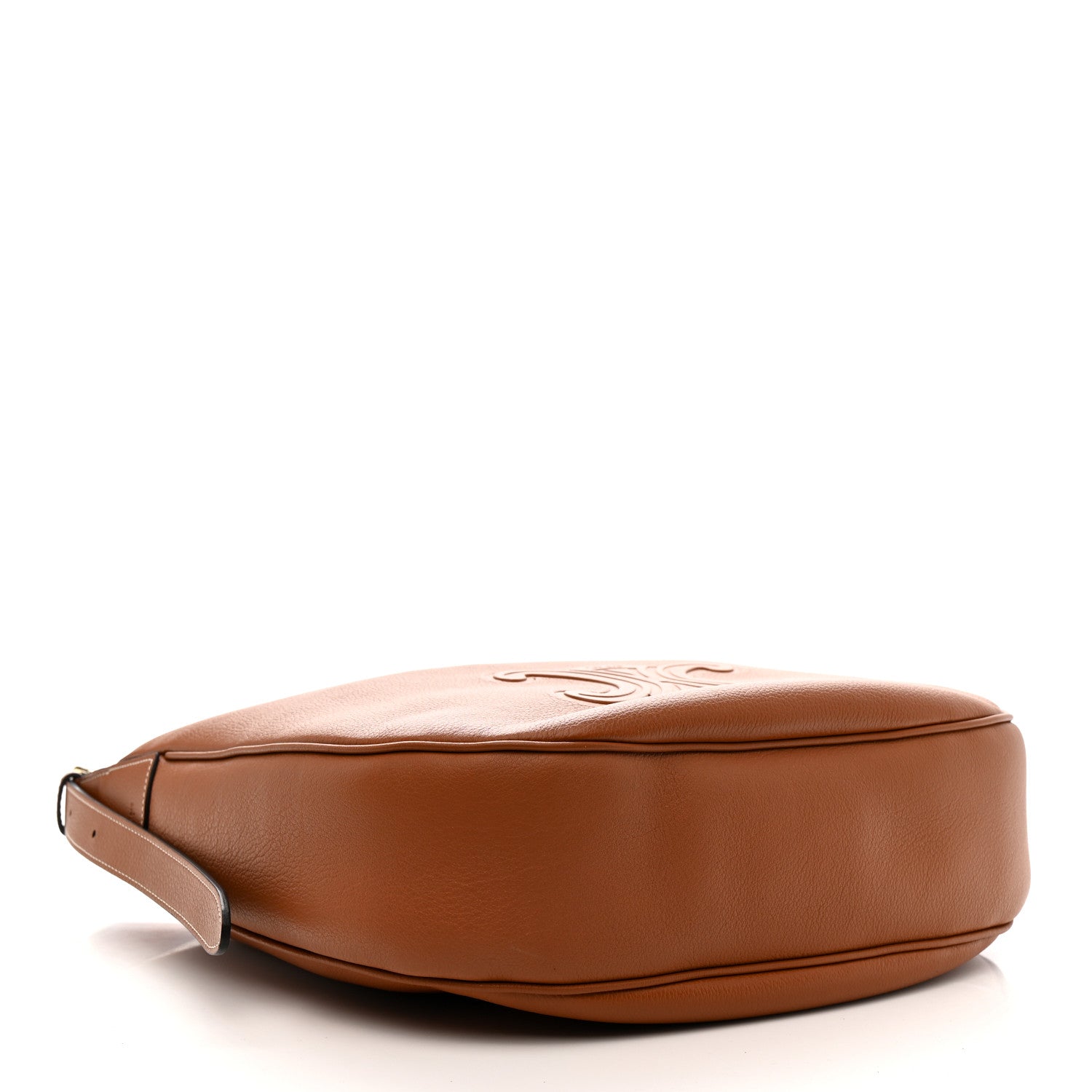 Celine Supple Calfskin Medium Triomphe Heloise Shoulder Bag Tan 4 of 11