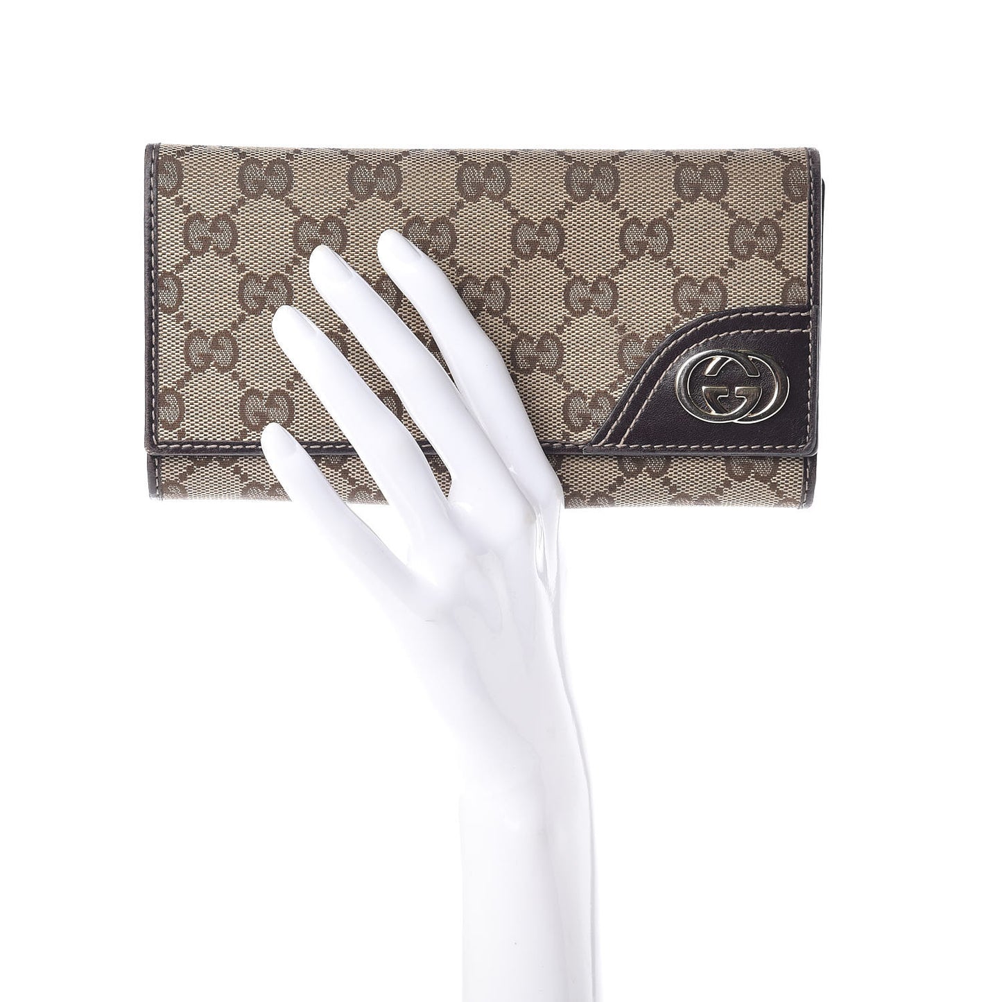 Monogram New Britt Continental Wallet Dark Brown