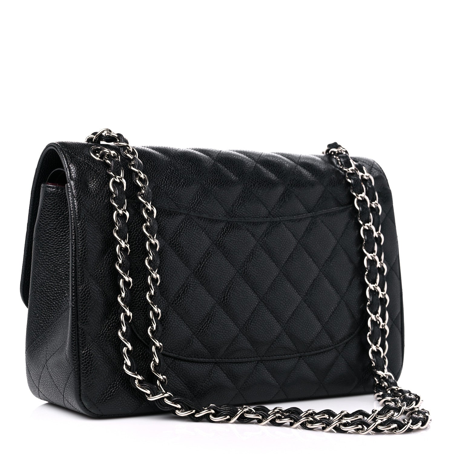 Chanel Caviar Quilted Jumbo Double Flap Black 3 of 15